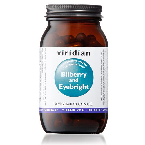 Viridian Bilberry and Euebright 90 capsules