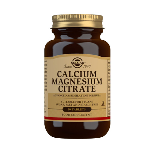 Solgar Calcium Magnesium Citrate 50 Tablets Health Matters