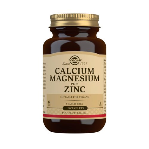 Solgar Calcium Magnesium and Zinc 100 tablets