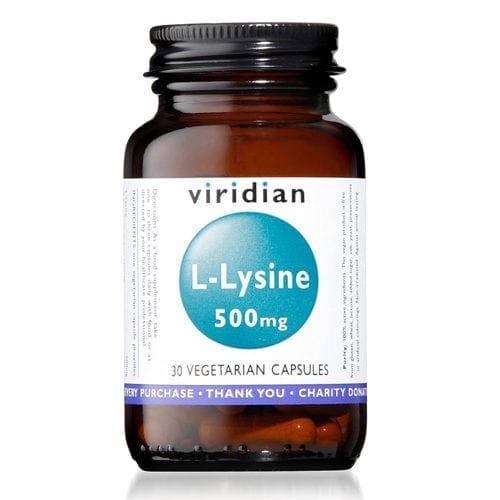 Viridian L Lysine 500mg 30 capsules