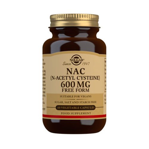 Solgar NAC (N-Acetyl-L-Cysteine) 600mg 60 Capsules
