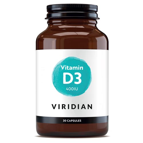 Viridian Vitamin D3 400iu 30 capsules