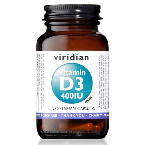 Viridian Vitamin D3 400iu 30 caps