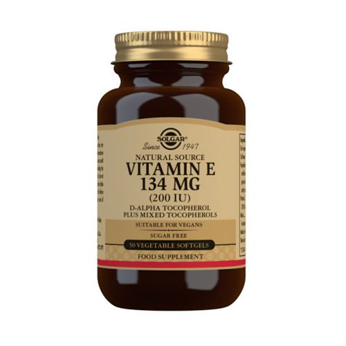 Solgar Vitamin E 134mg 50 Vegetable Softgels