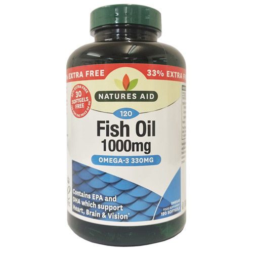 Natures Aid Fish Oil 1000mg Softgels