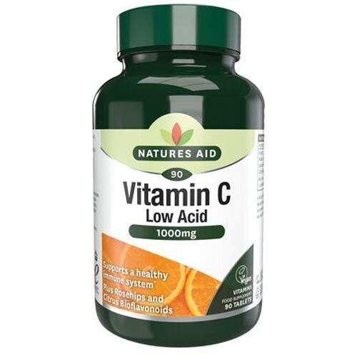 Natures Aid vitamin C low acid 90 tablets