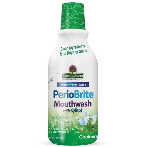 Natures Answer Periobrite cool mint mouthwash