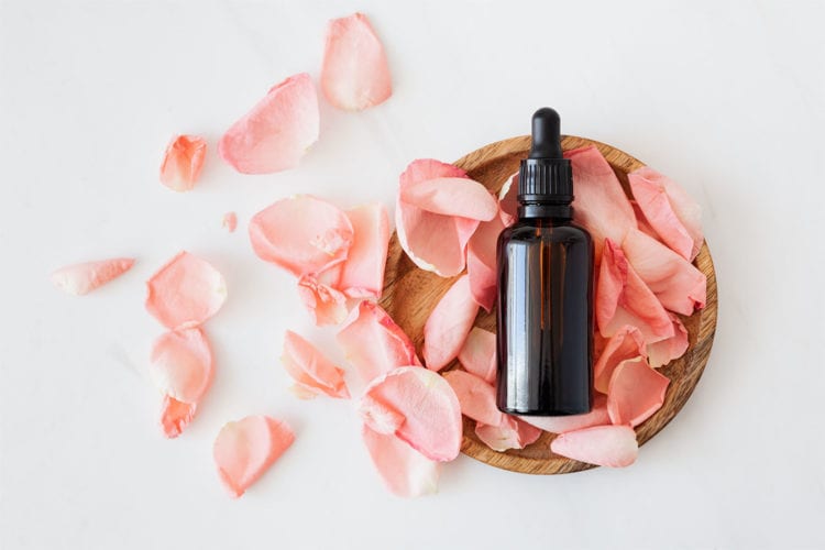 The Best Health Care Brands: A bottle surrounded by petals