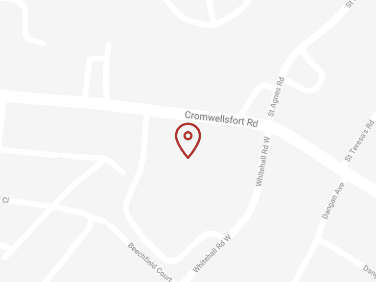 Crumlin map with pin: Ashleaf Shopping Centre Cromwell's Fort Rd, Walkinstown, Dublin