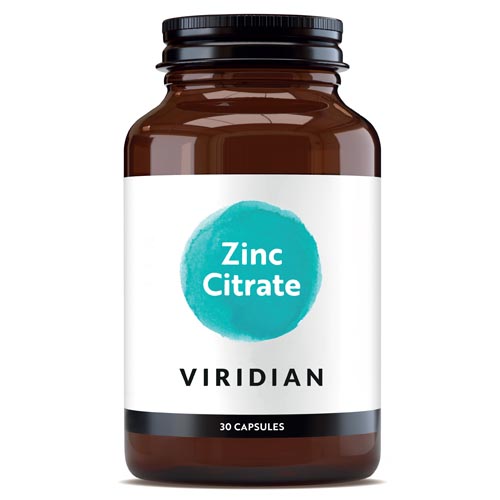 Viridian Zinc Citrate 30 capsules