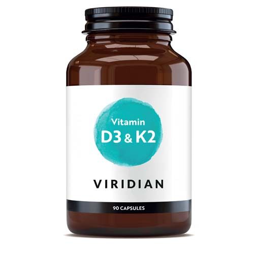Viridian Vitamin D3 and K2 capsules