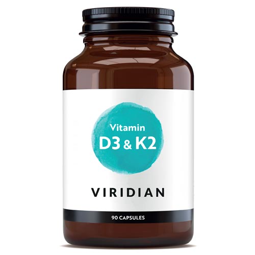 Viridian Vitamin D3 and Vitamin K2 90 capsules