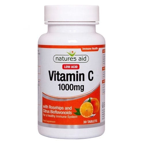 Natures Aid Vitamin C 1000mg low acid