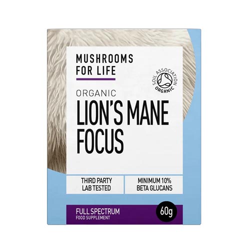 Mushroom for life Lions Mane Focus powder 60g