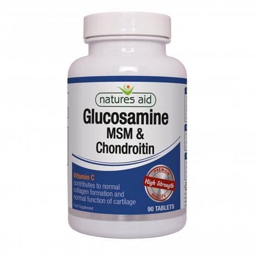 Natures Aid Glucosamine MSM & Chondroitin 90 tablets