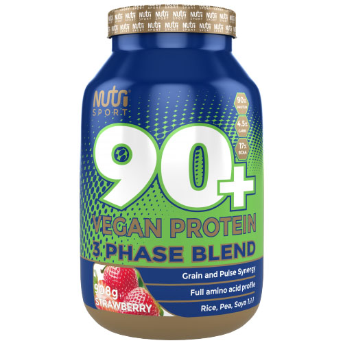 Nutrisport 90+ Vegan Protein Strawberry 908g