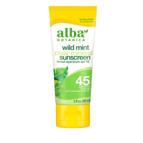 Alba Wild Mint mineral sunscreen SPF45