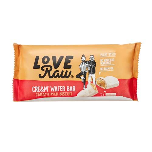 Love Raw Caramelised biscuit wafer bar