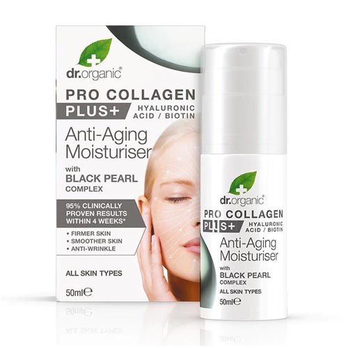 Dr Organic Pro Collagen Moisturiser with black pearl complex