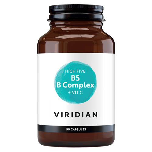 Viridian High Five B complex + vit C 90 capsules