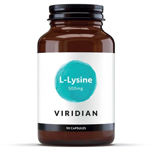 Viridian L Lysine 500mg 90 capsules