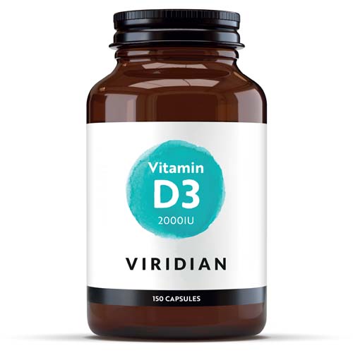 Viridian Vitamin D3 2000 iu 150 capsules