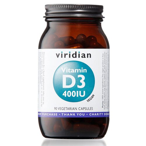 Viridian Vitamin D3 400iu 90 capsules