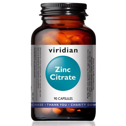 Viridian Zinc Citrate 90 capsules