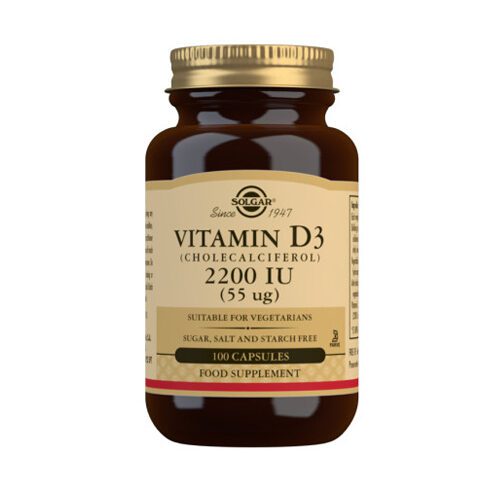 Solgar Vitamin D3 2200iu 100 capsules