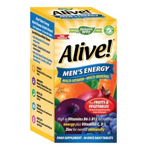 Alive Mens energy multivitamin once a day tablet