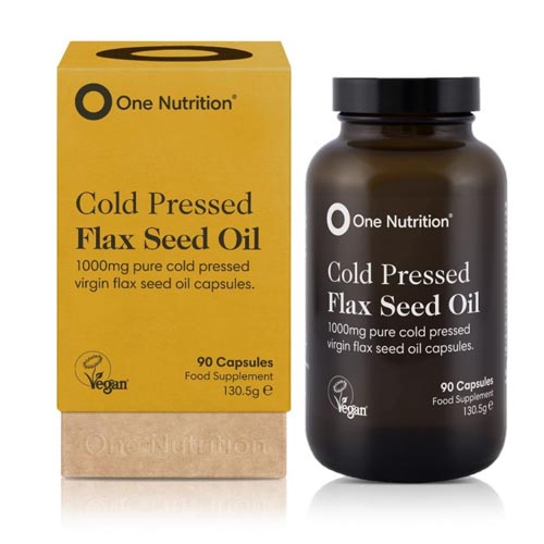 One Nutrition Cold Pressed Flax Seed Oil 90 Capsules
