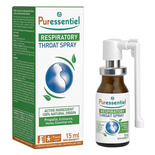 Puressential Respiratory Throat Spray 15ml