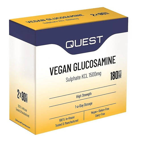 Quest Vegan Glucosamine 90 tablets twin box