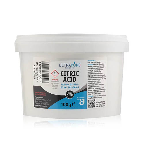 Ultrapure Citric Acid 100g